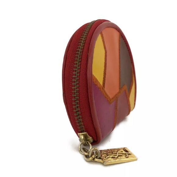 Yves Saint Laurent Multicolor Patchwork Coin Purse - Picture 2 of 7
